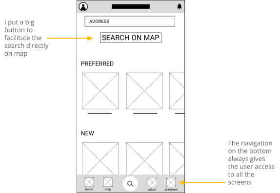 first wireframe